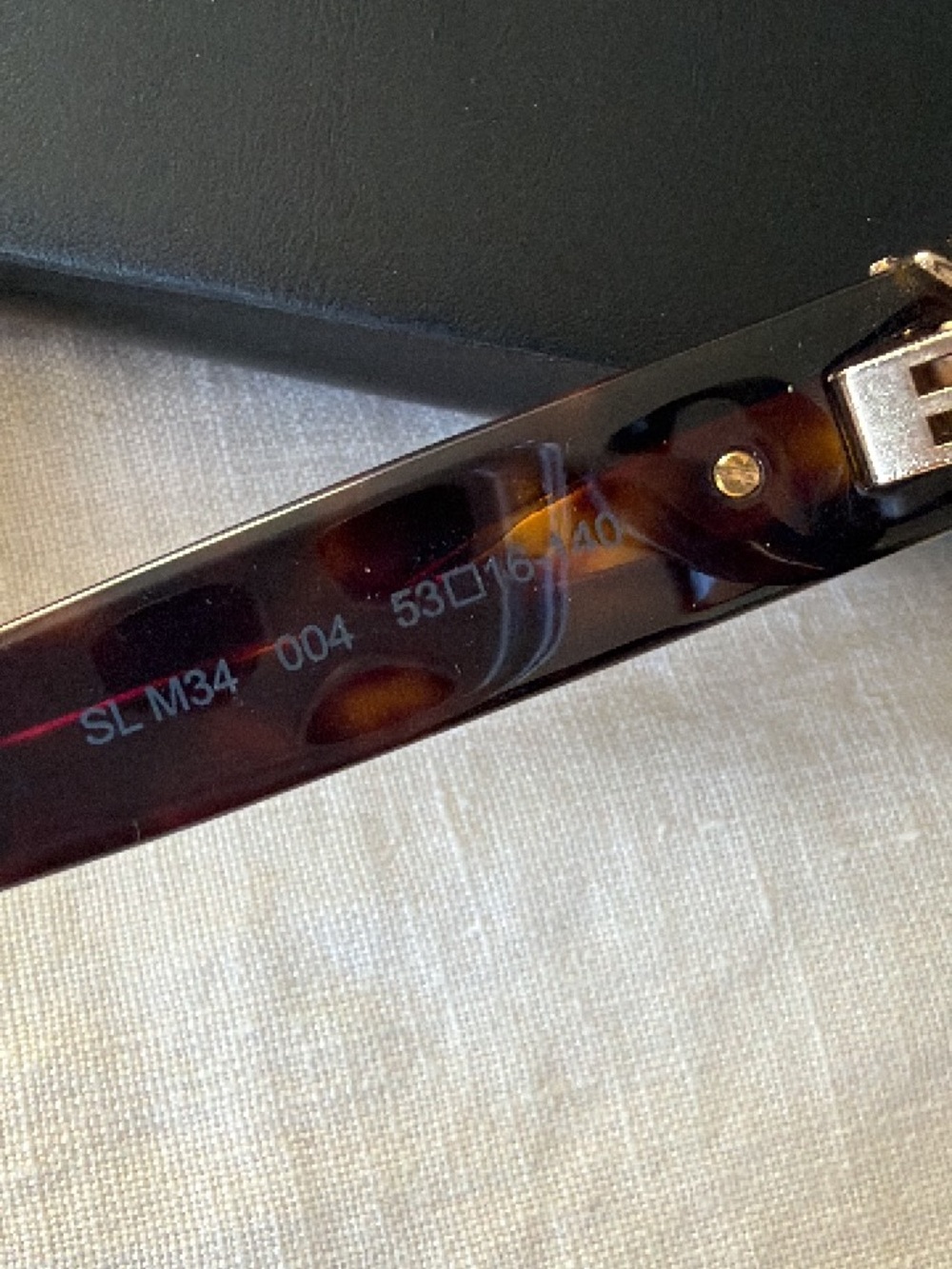 Saint Laurent SL M34 004 Havana Eyeglasses - Picture 5 of 8